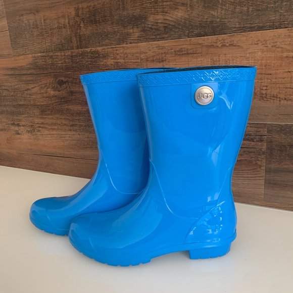 Ugg Sienna Rain Boots - Blue Aster - Size 7 - Picture 4 of 5